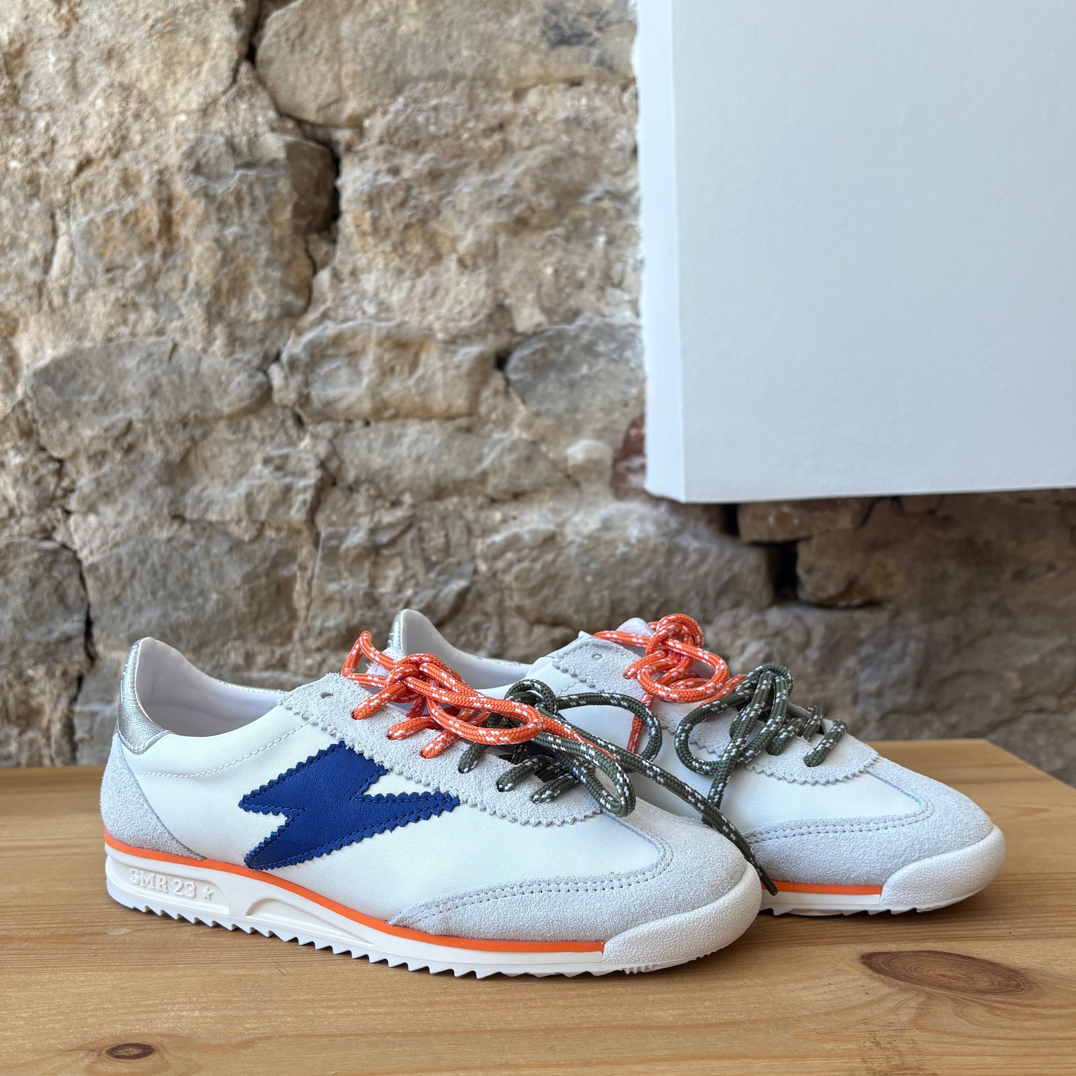 Baskets Semerdjian Blanc & Orange