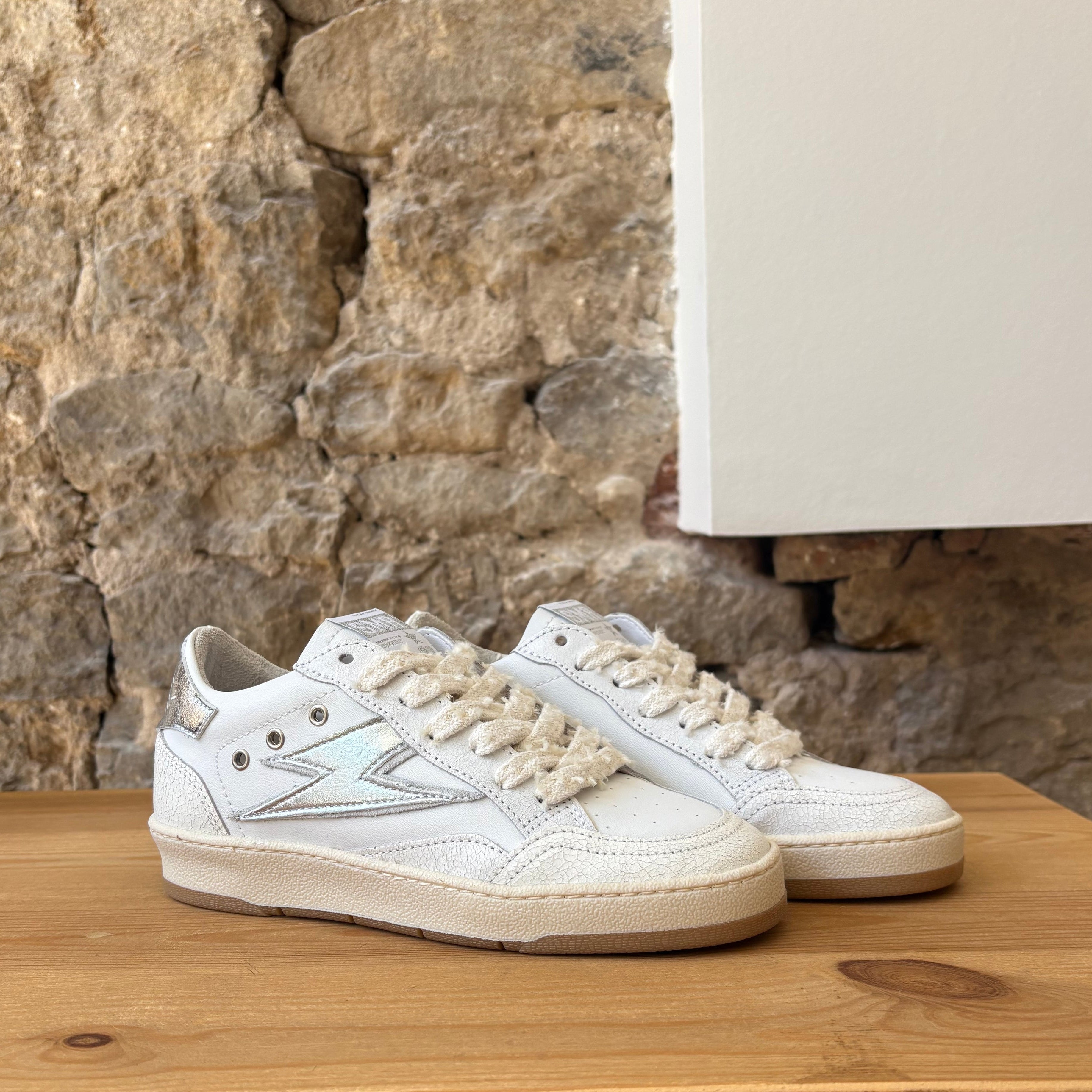 Baskets Semerdjian Blanc & Argent