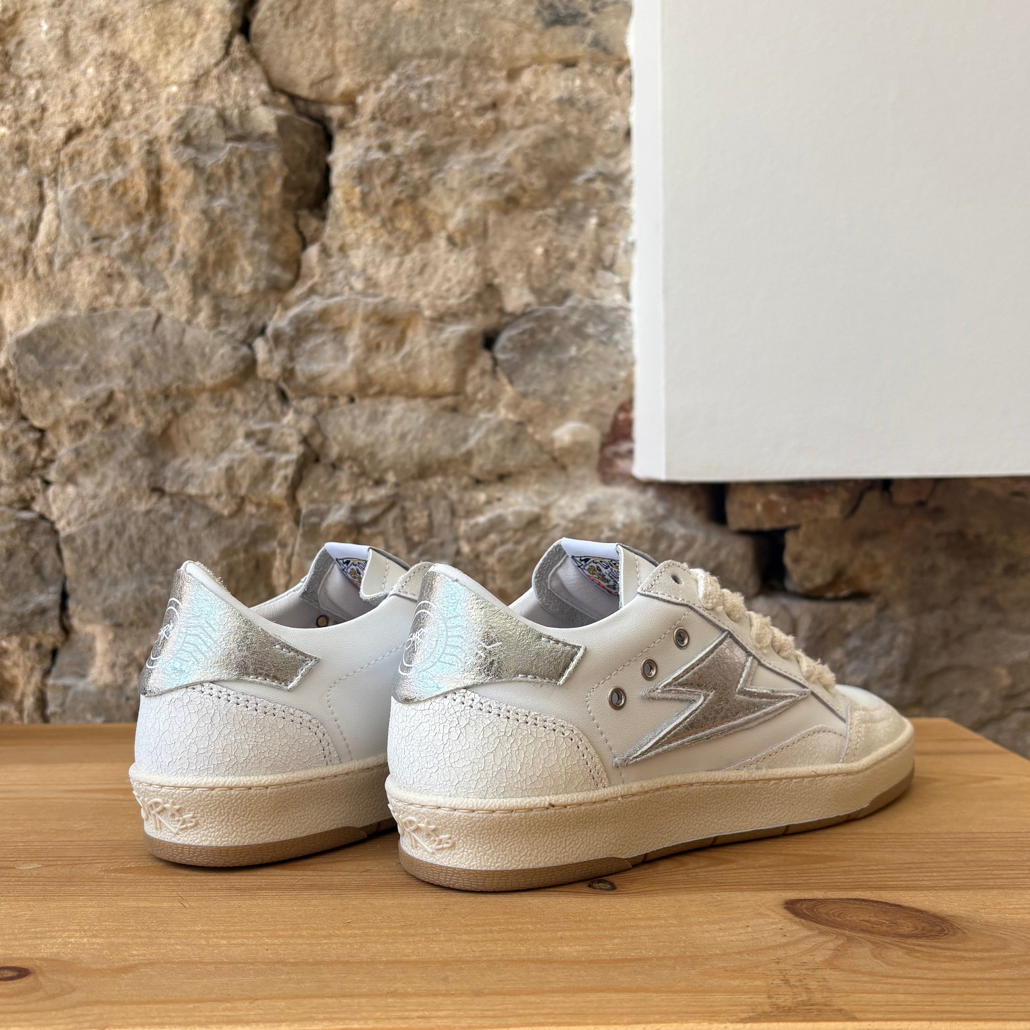 Baskets Semerdjian Blanc & Argent