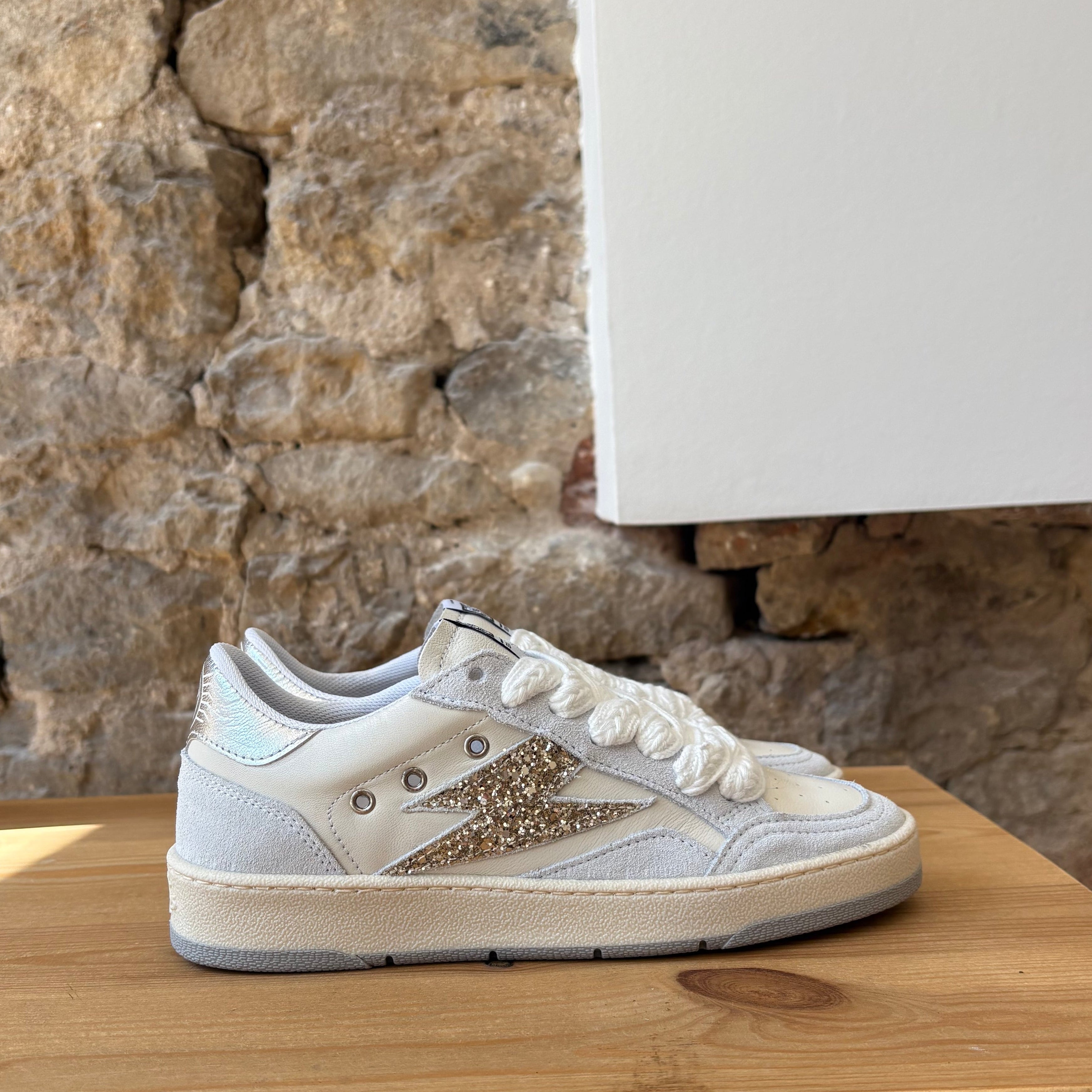 Baskets Semerdjian Blanc & Bleu