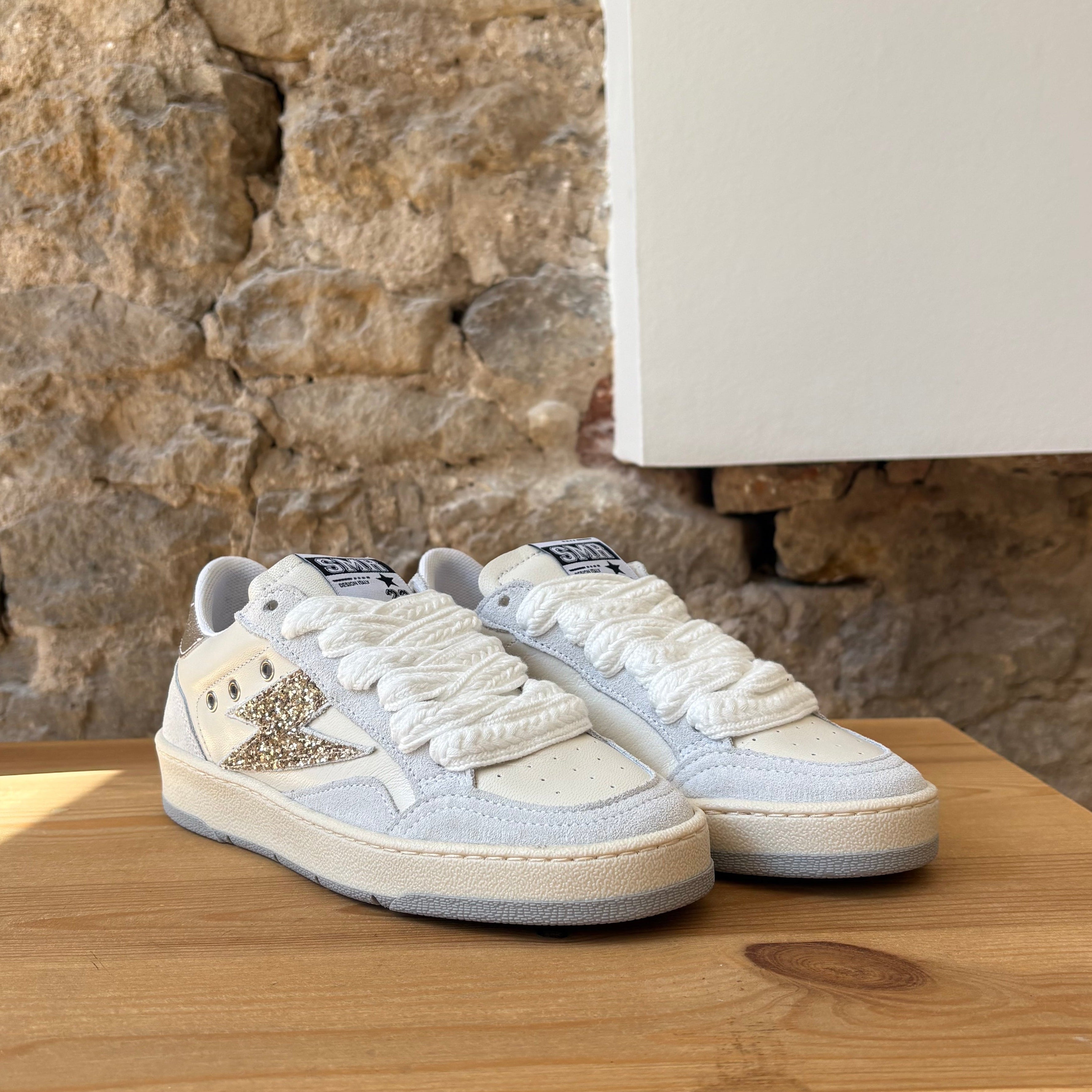 Baskets Semerdjian Blanc & Bleu