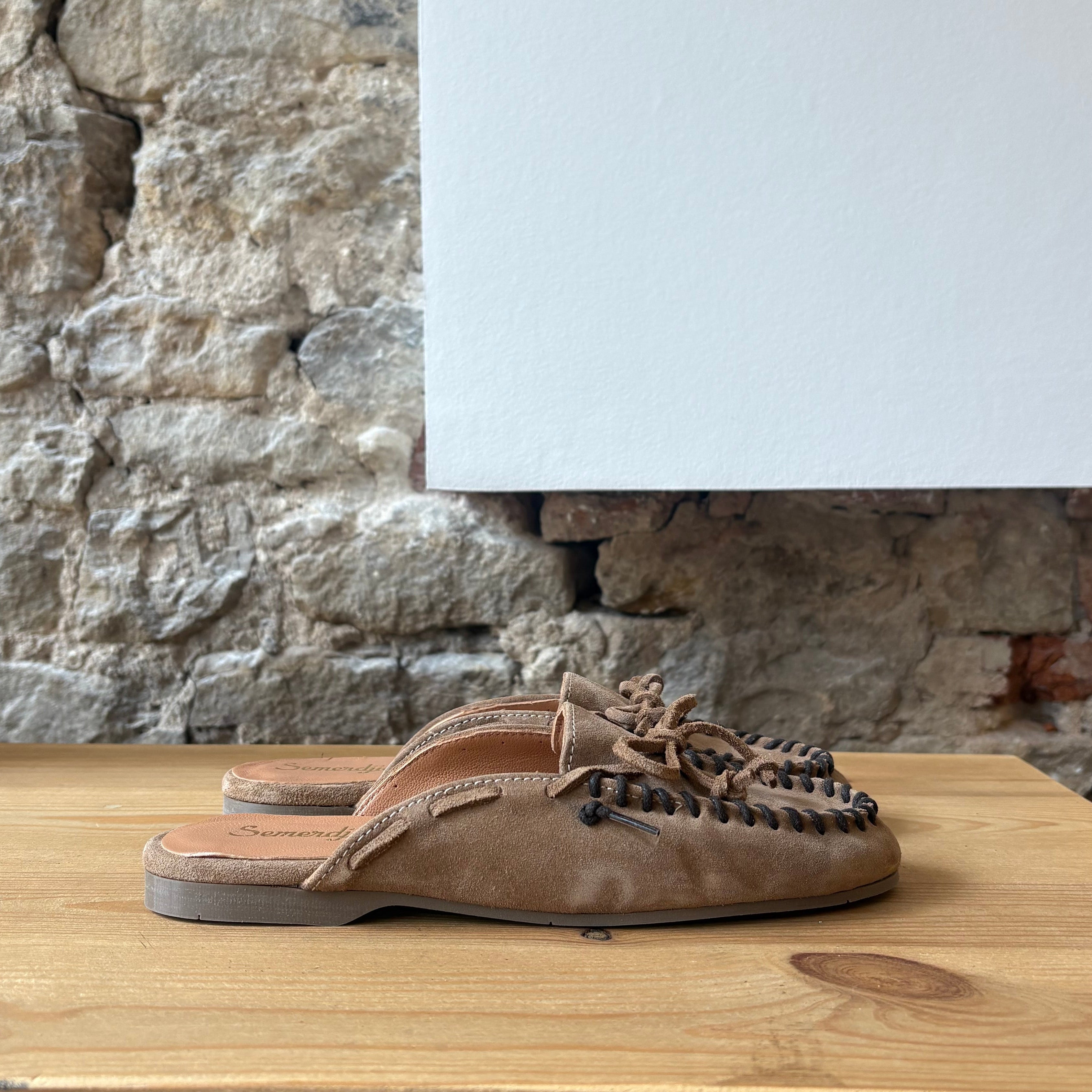 Mule Bateau Caramel