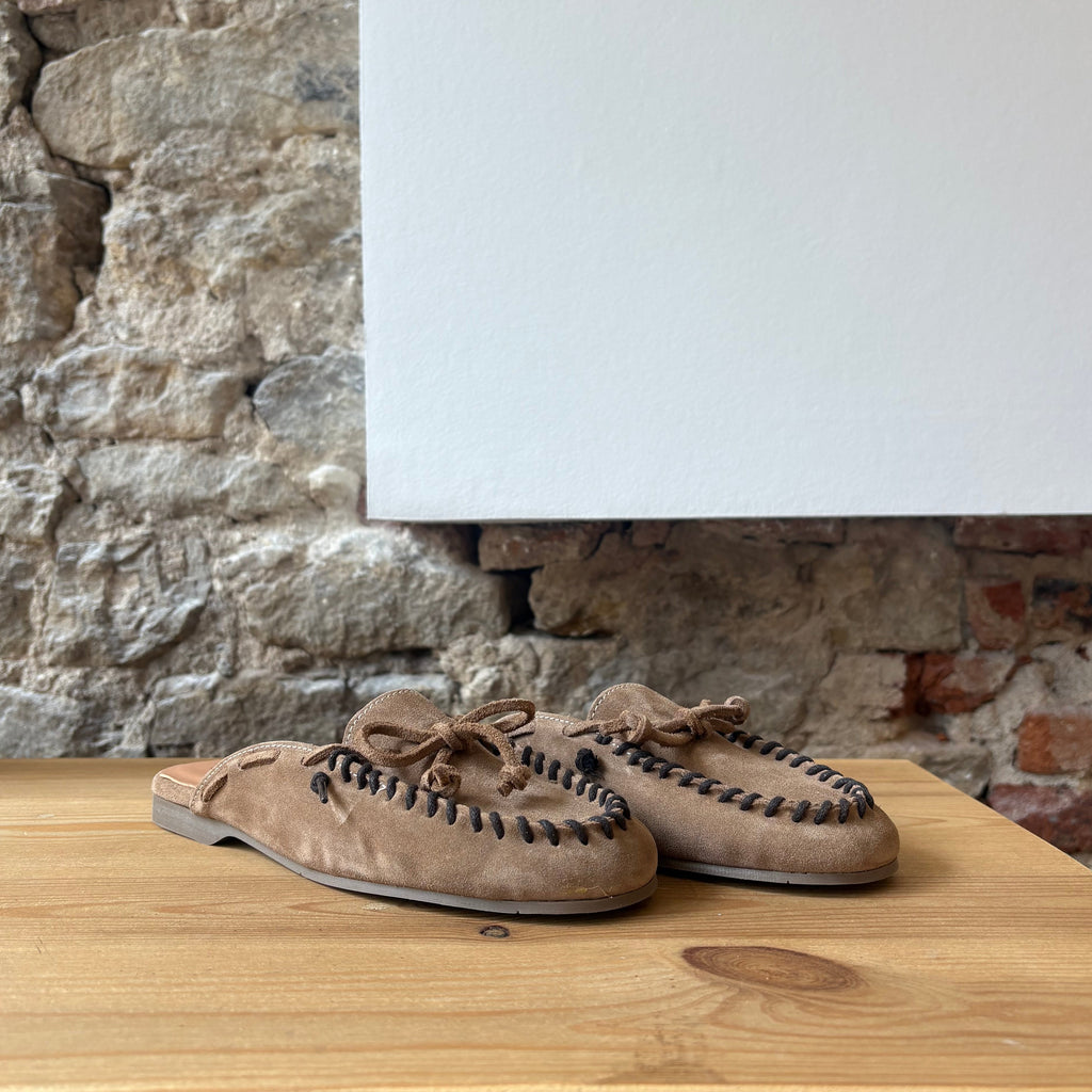 Mule Bateau Caramel