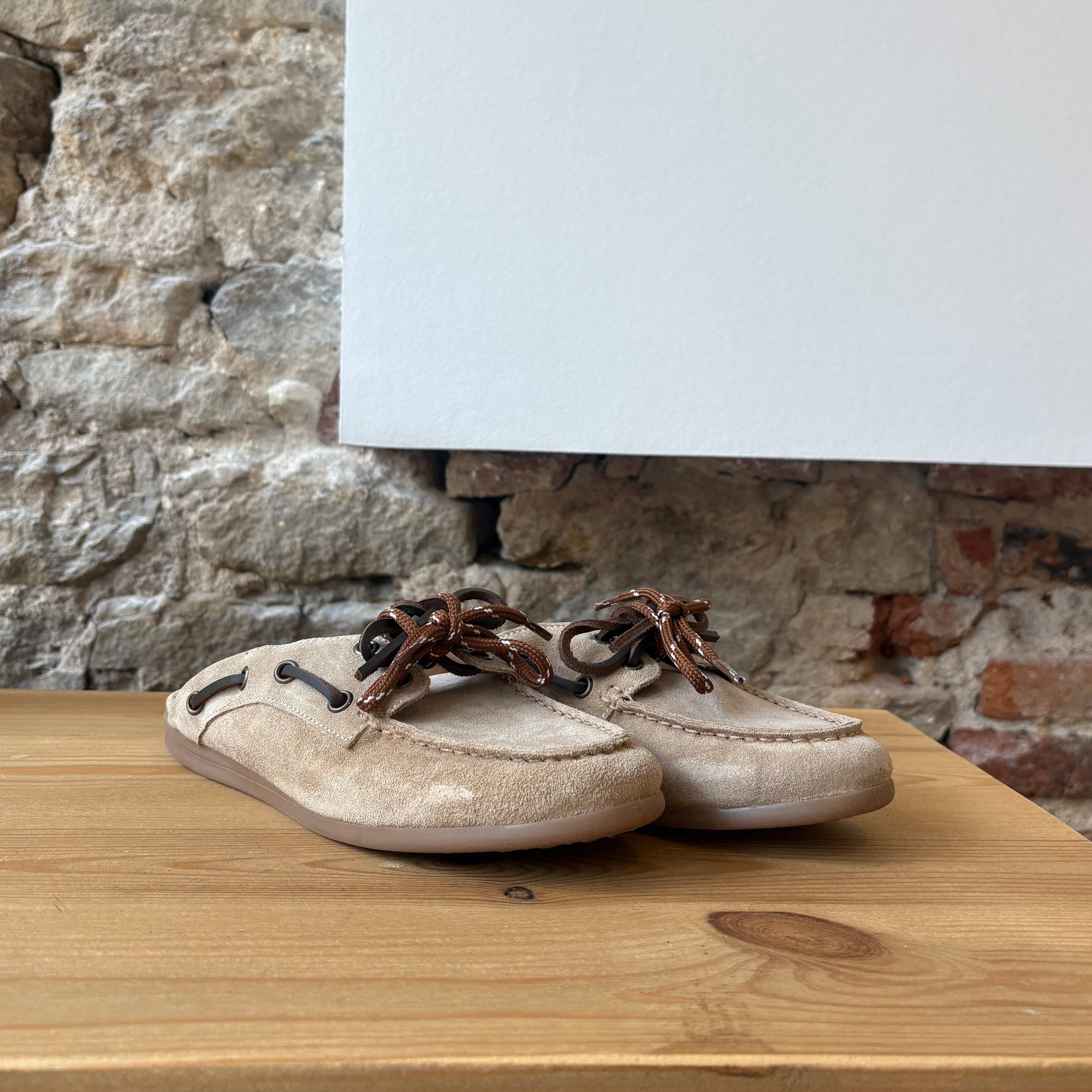 Semerdjian Mules Bateaux Taupe