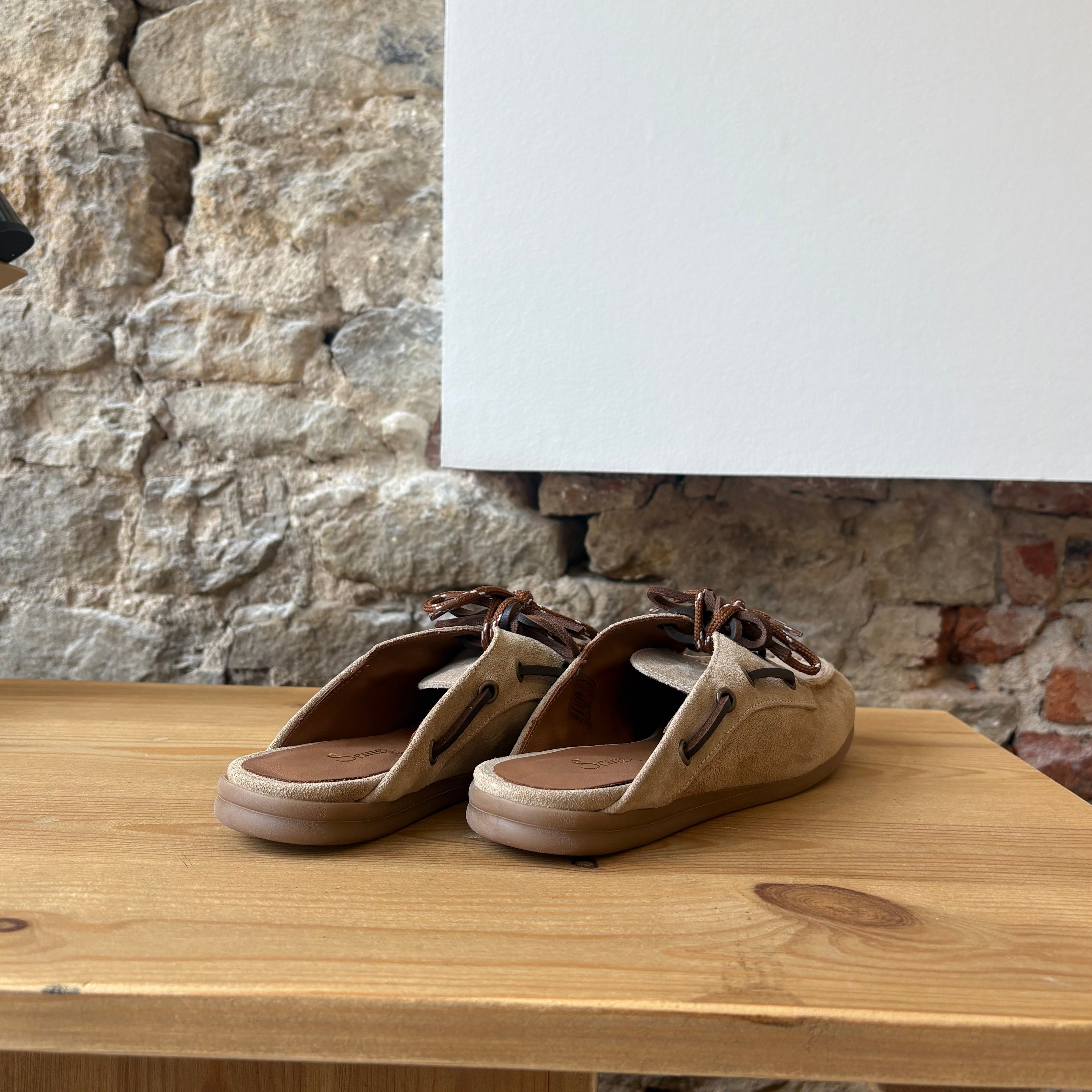 Semerdjian Mules Bateaux Taupe
