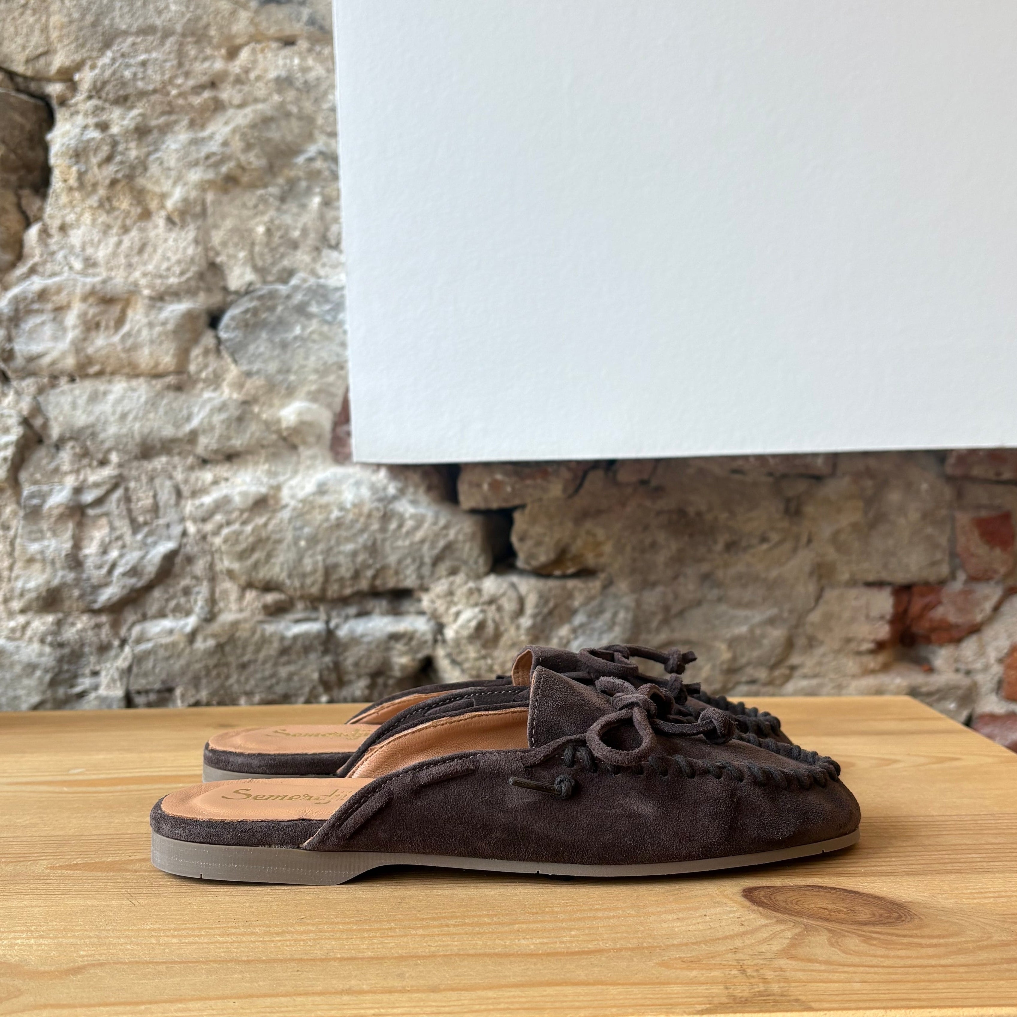 Mule Bateau Chocolat