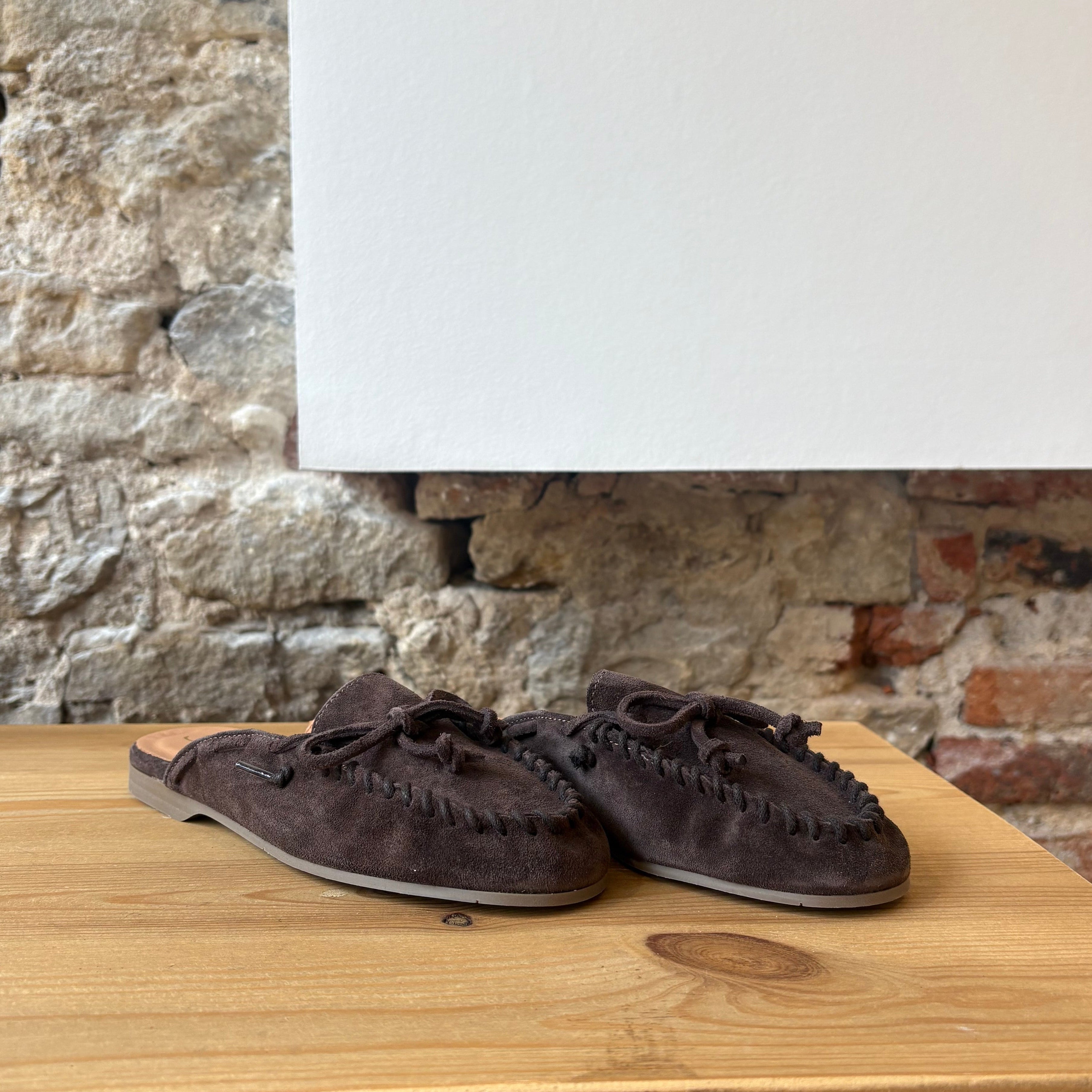 Mule Bateau Chocolat