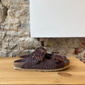Mule Rafia Bordeaux