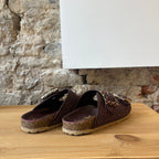 Mule Rafia Bordeaux