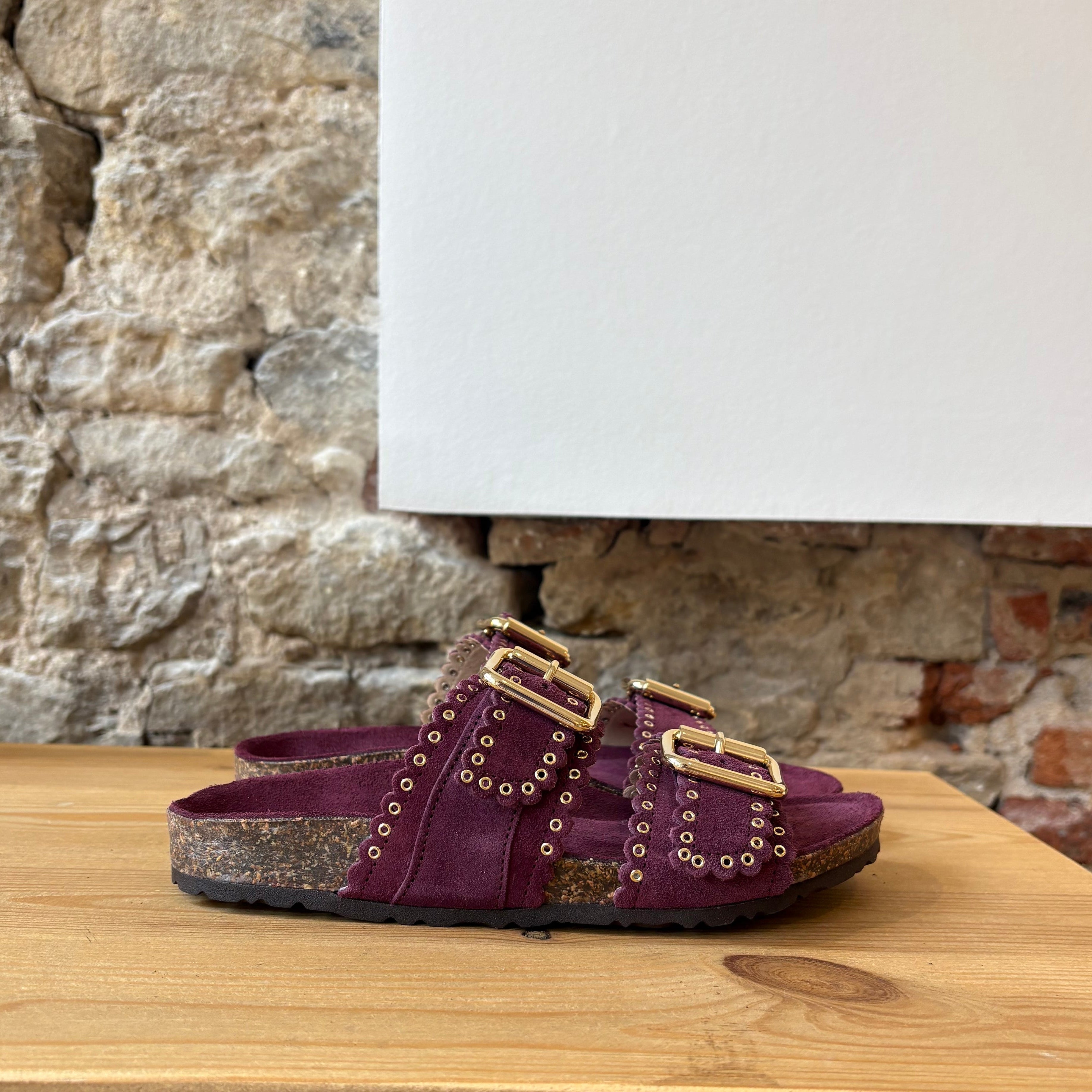 Semerdjian Mules à Clous Bordeaux