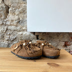 Sabot à franges Daim Camel
