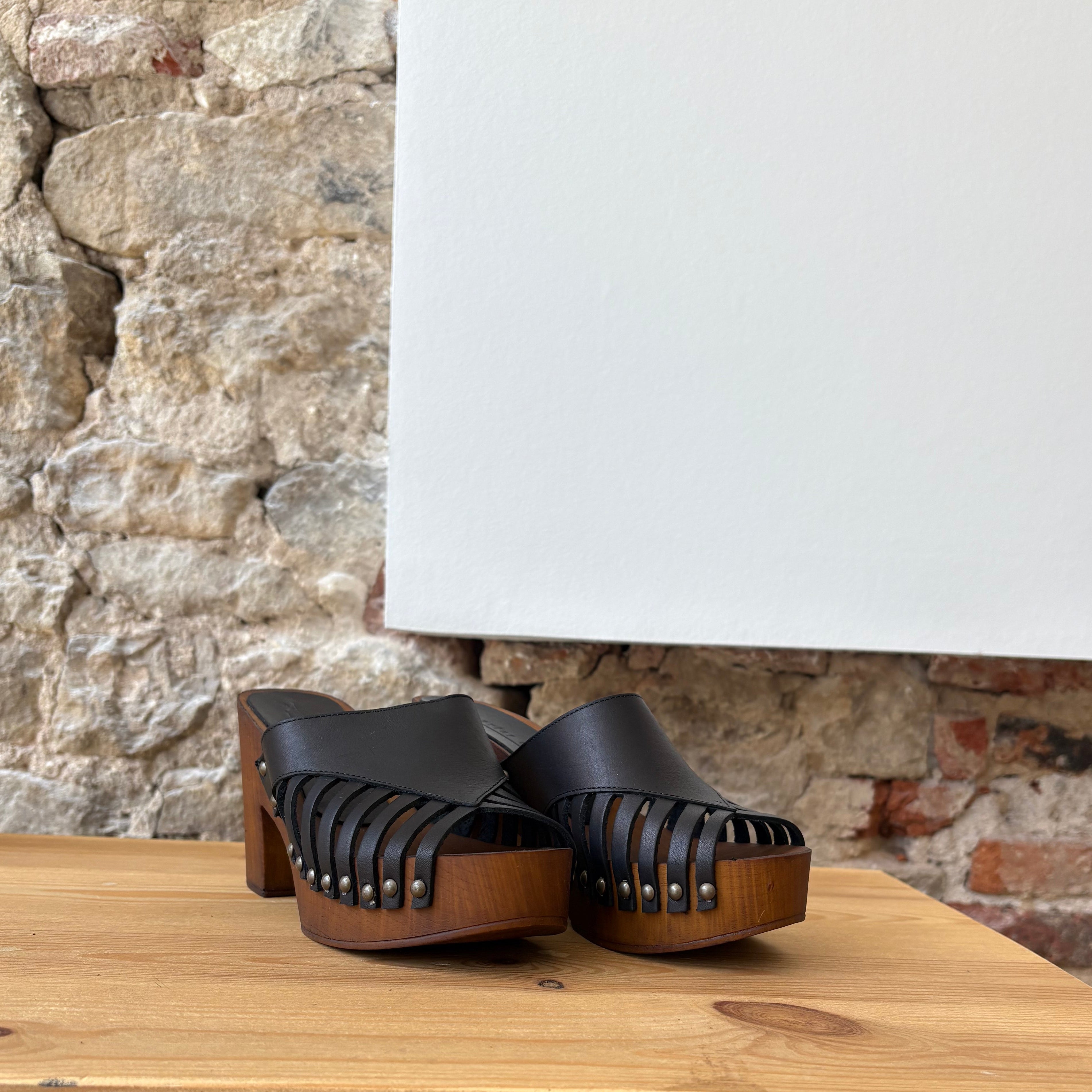 Sabot Cuir Noir