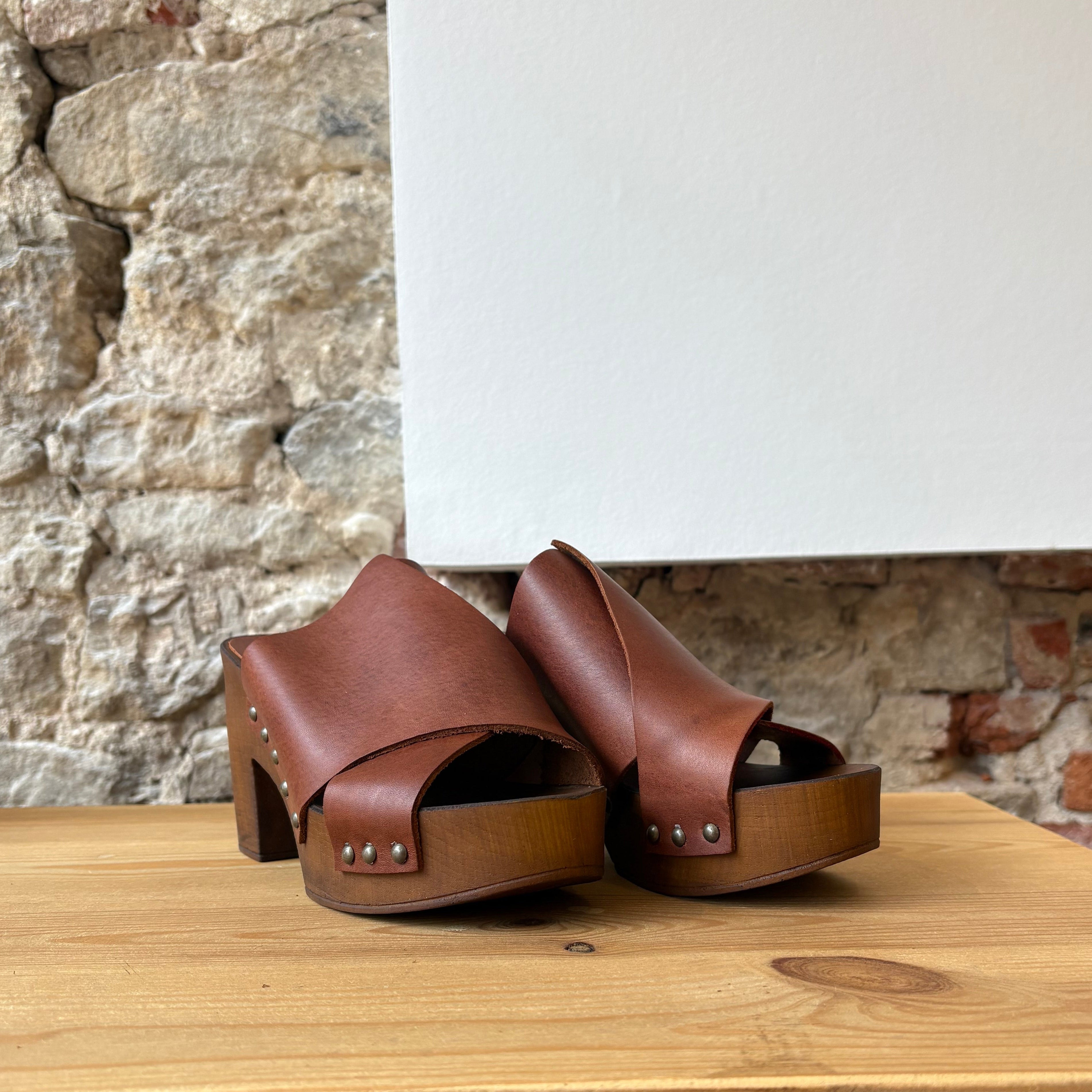 Sabot Cuir Marron