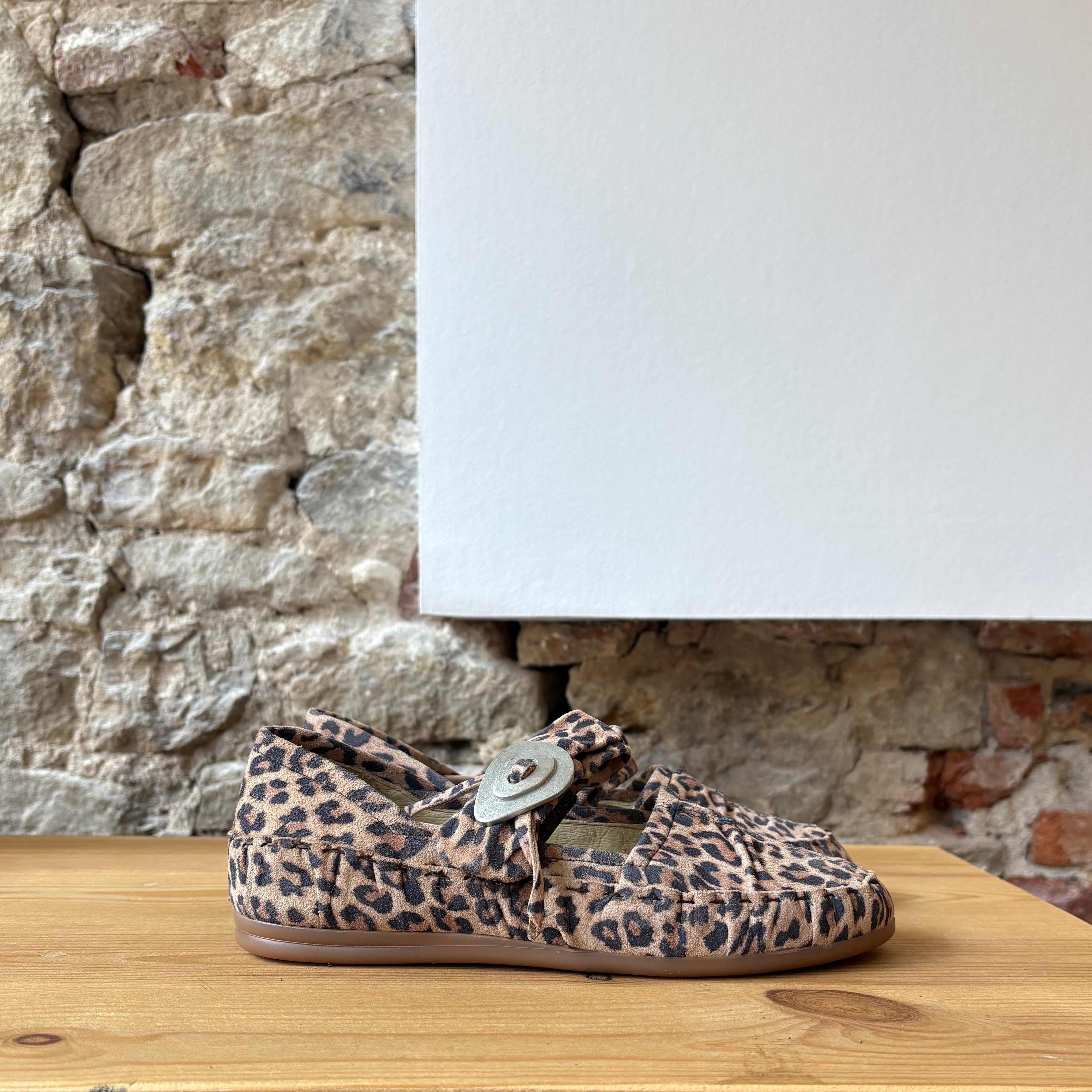 Mocassin souple Léopard