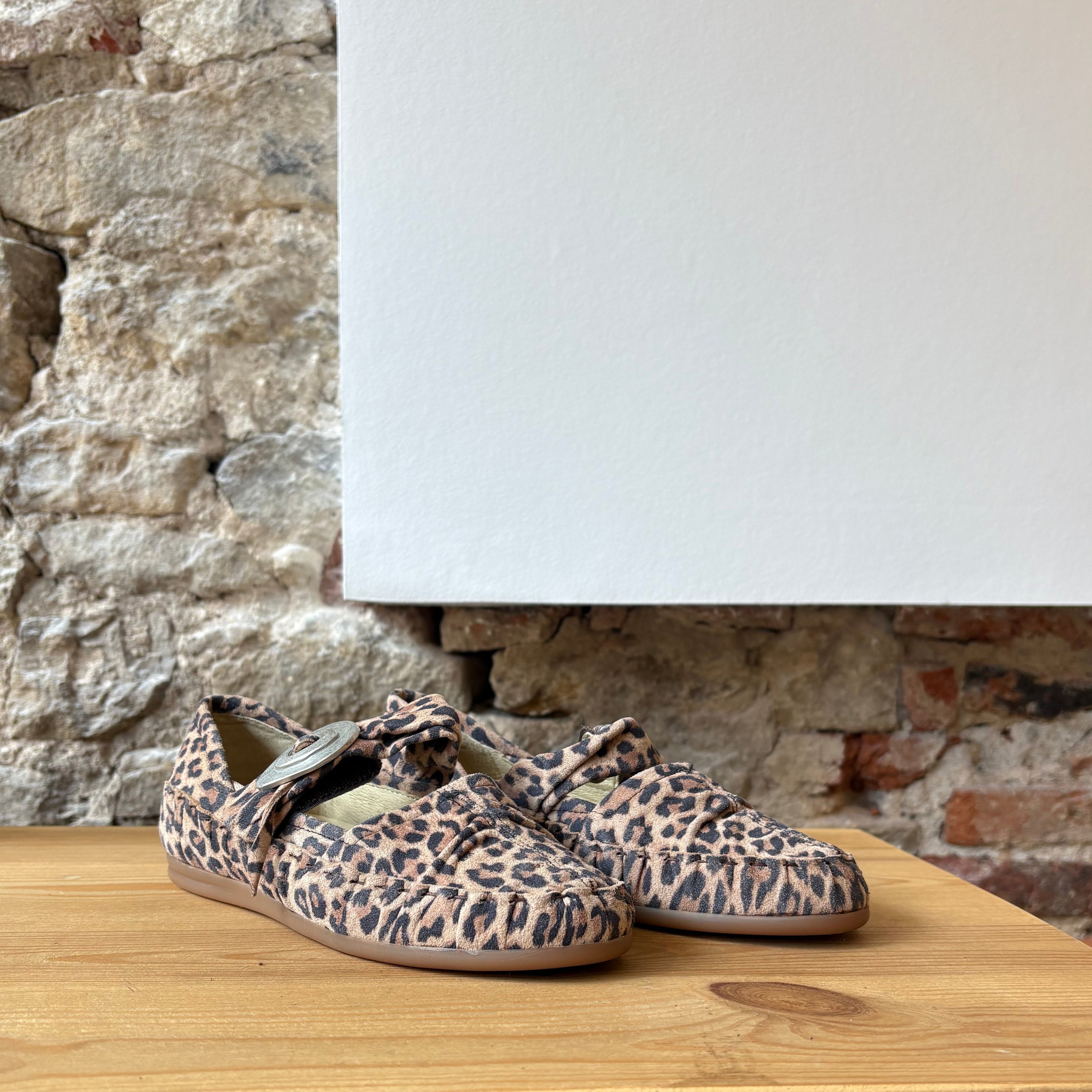 Mocassin souple Léopard