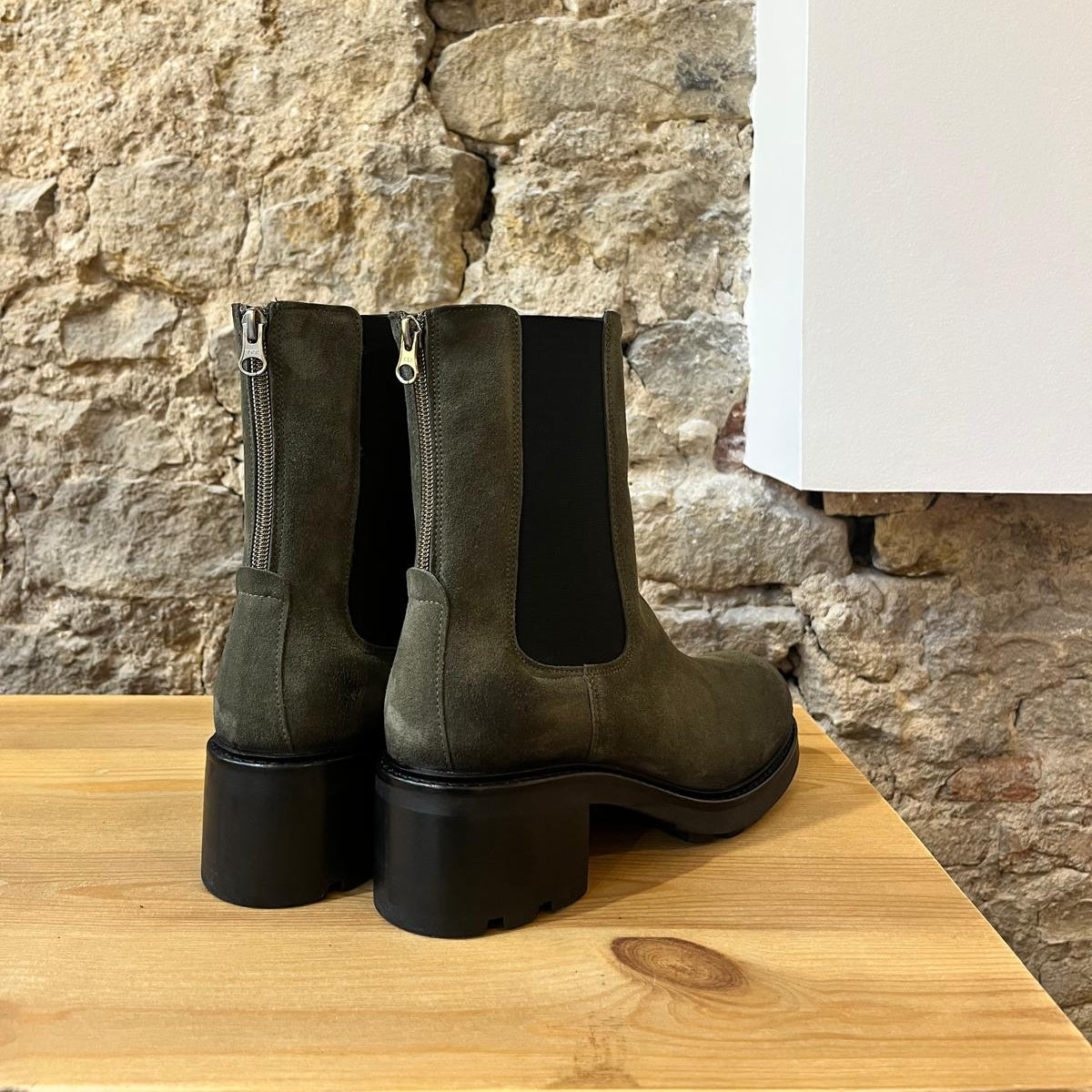 Bottine Kaki