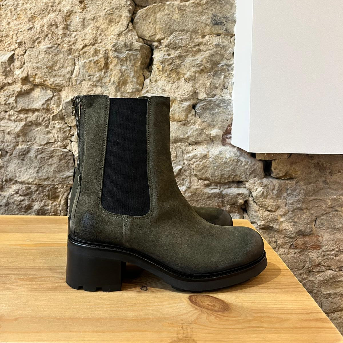 Bottine Kaki