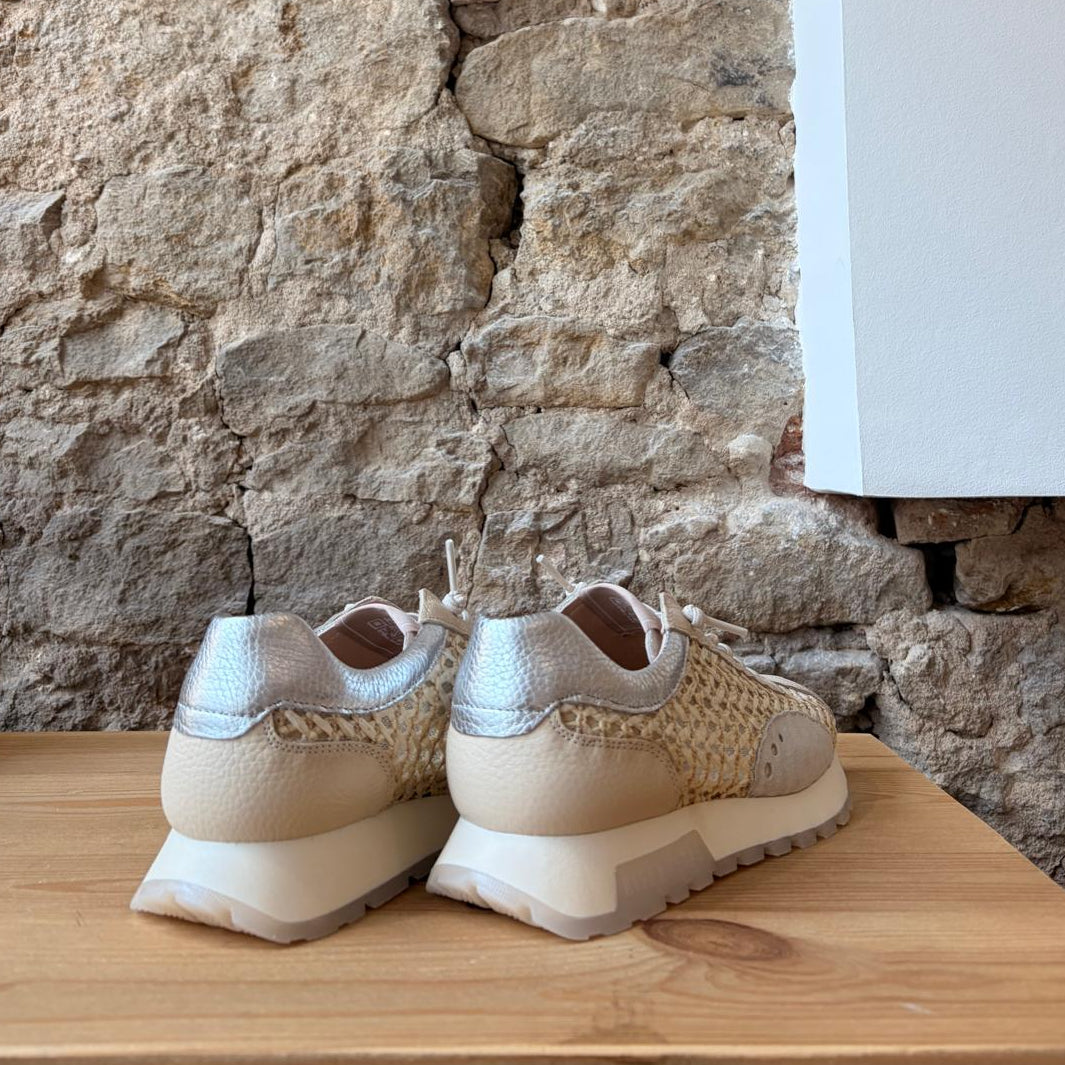 Basket Hispanitas Beige Argenté