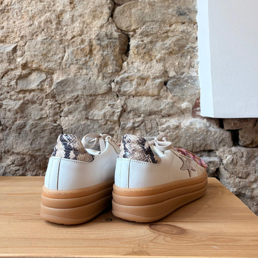 Basket Méliné Beige Plateforme