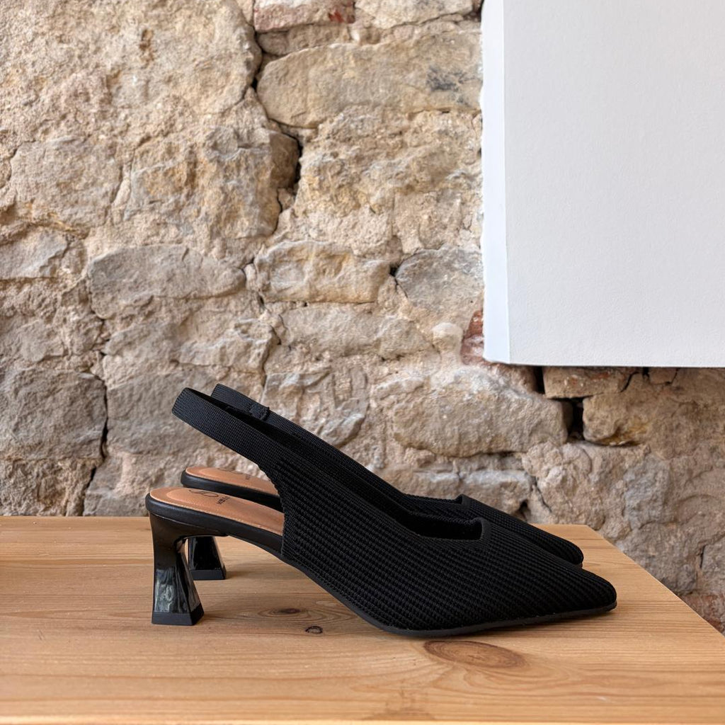 Slingback Miss Elastic Noir