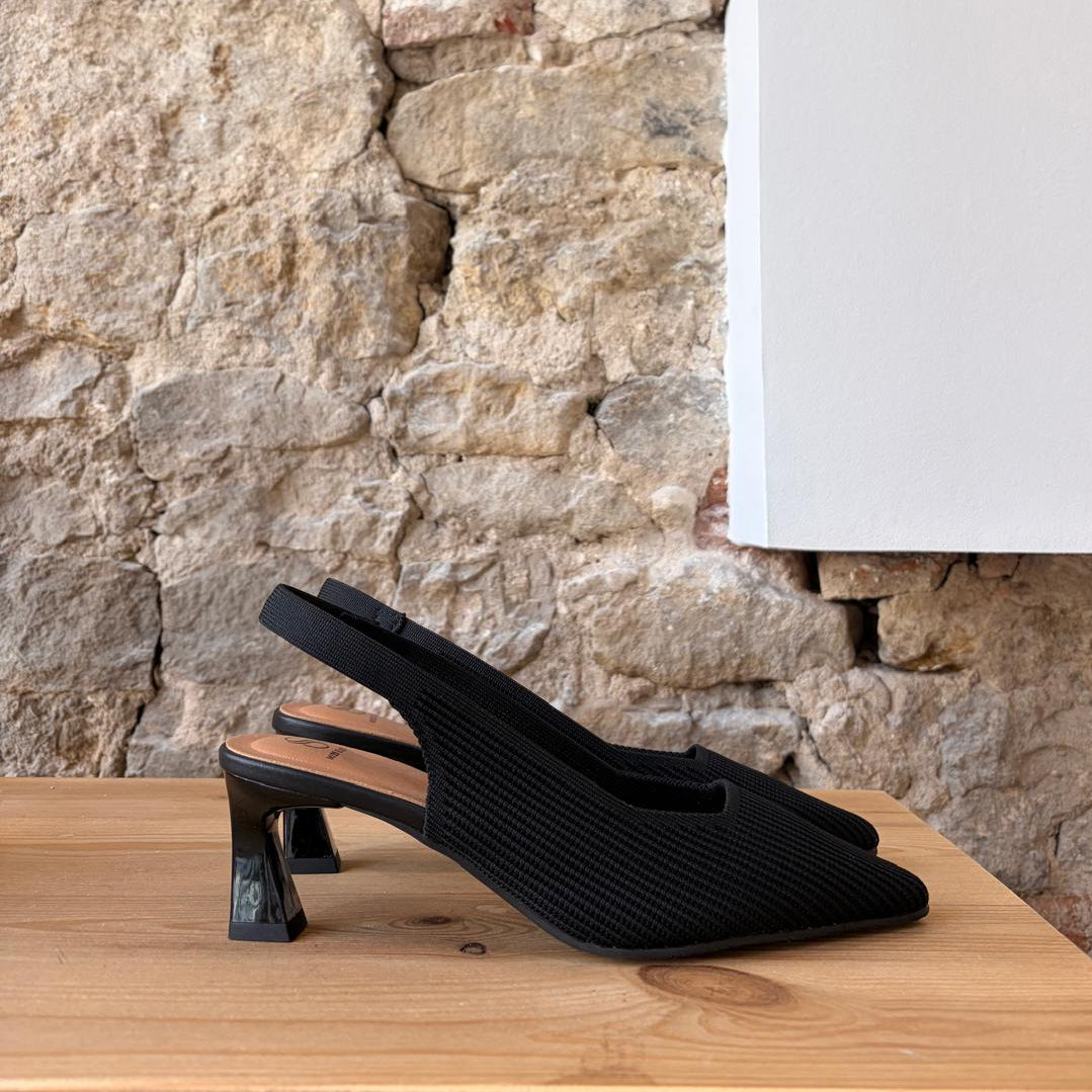 Slingback Miss Elastic Noir