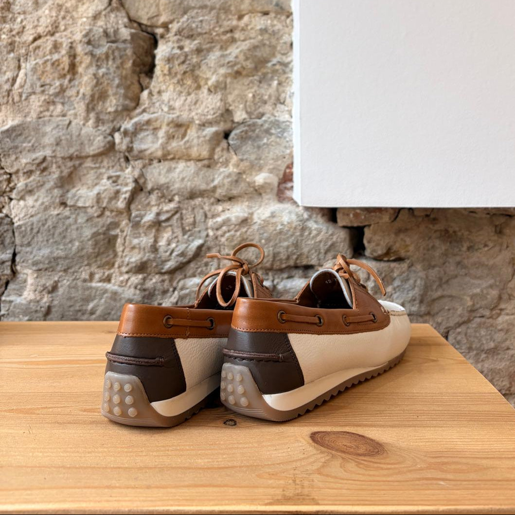 Mocassins Ara Blanc & Camel