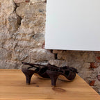 Slingback Chocolat à franges