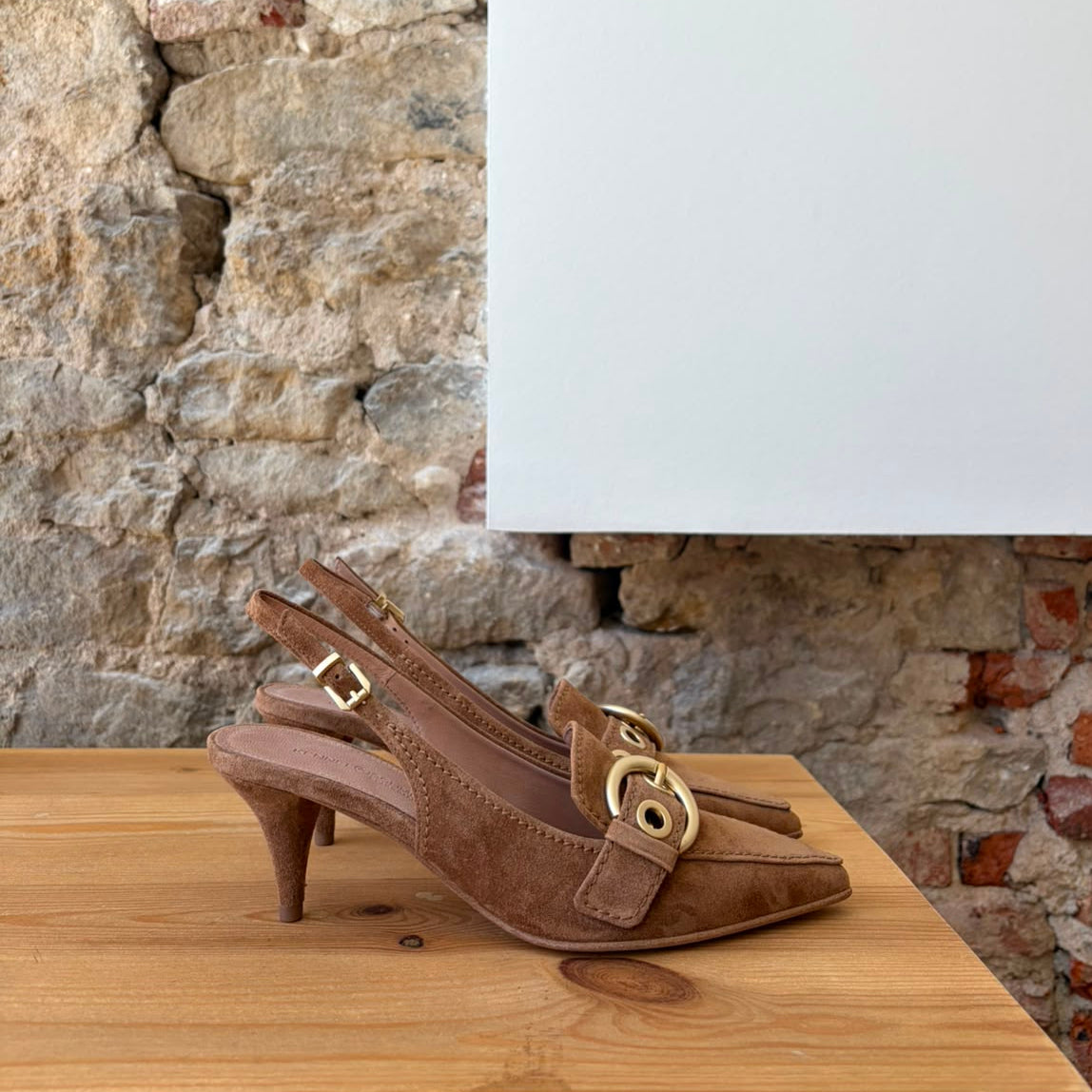 Slingback Camel