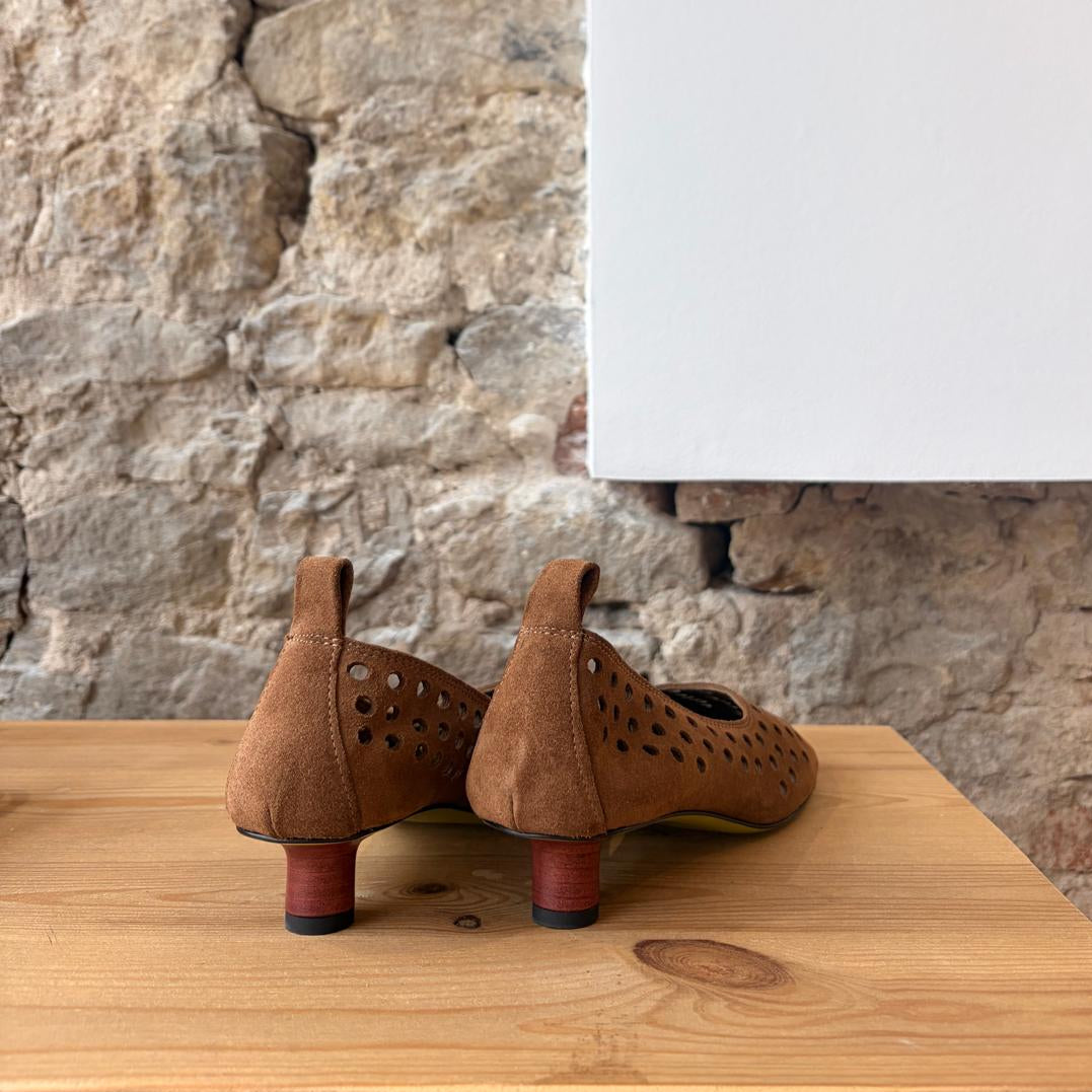 Escarpin Cognac