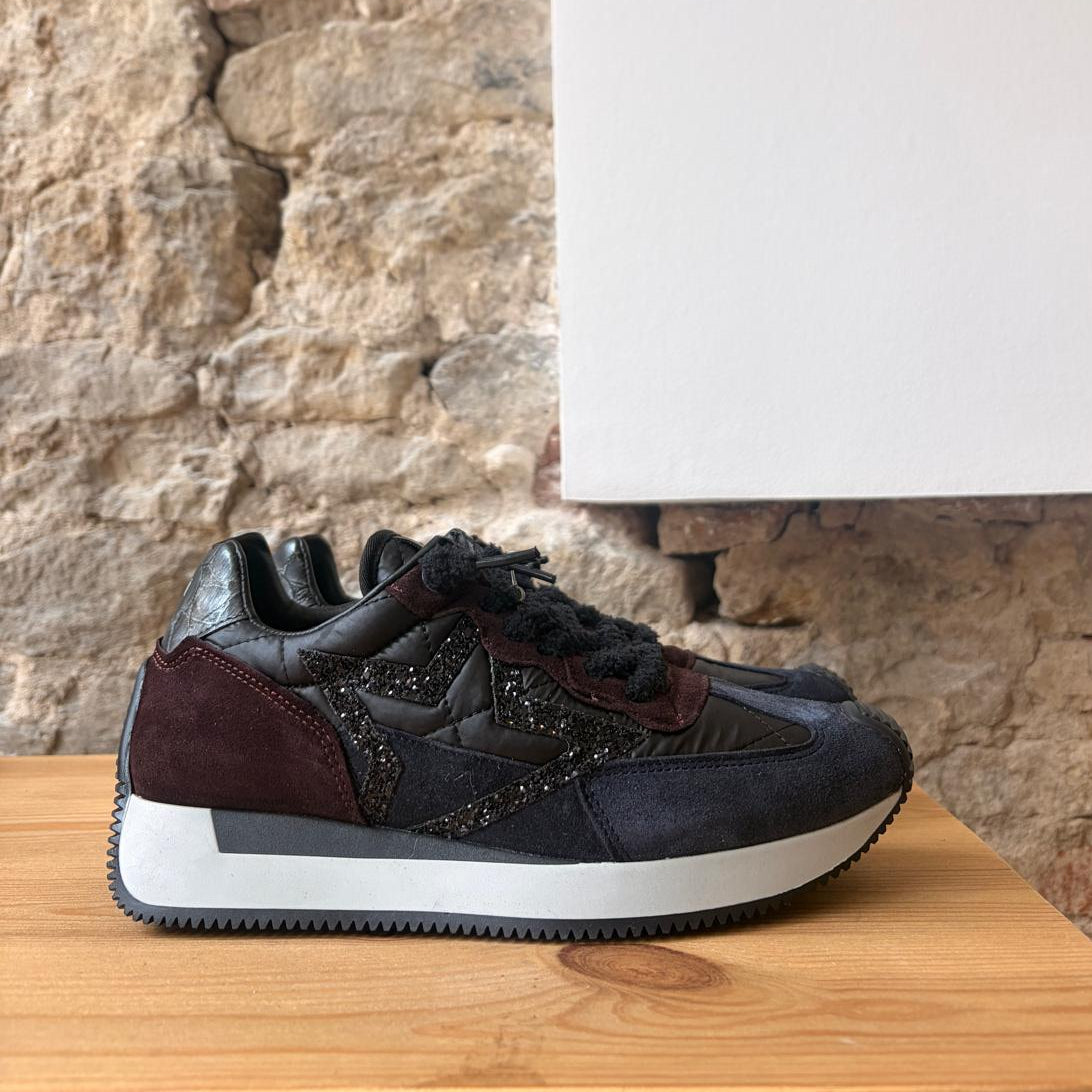 Basket CETTI Noir et Bordeaux