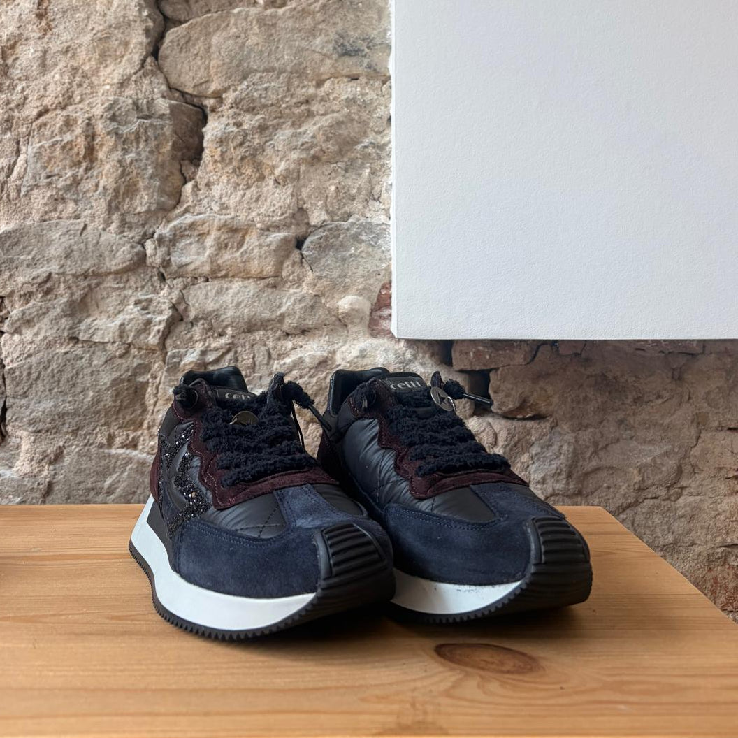 Basket CETTI Noir et Bordeaux