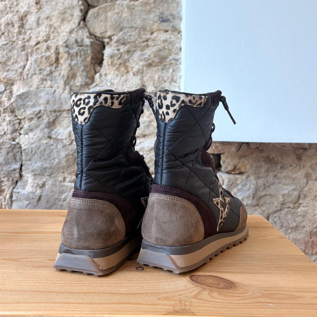 Basket montante CETTI Noir matelassé