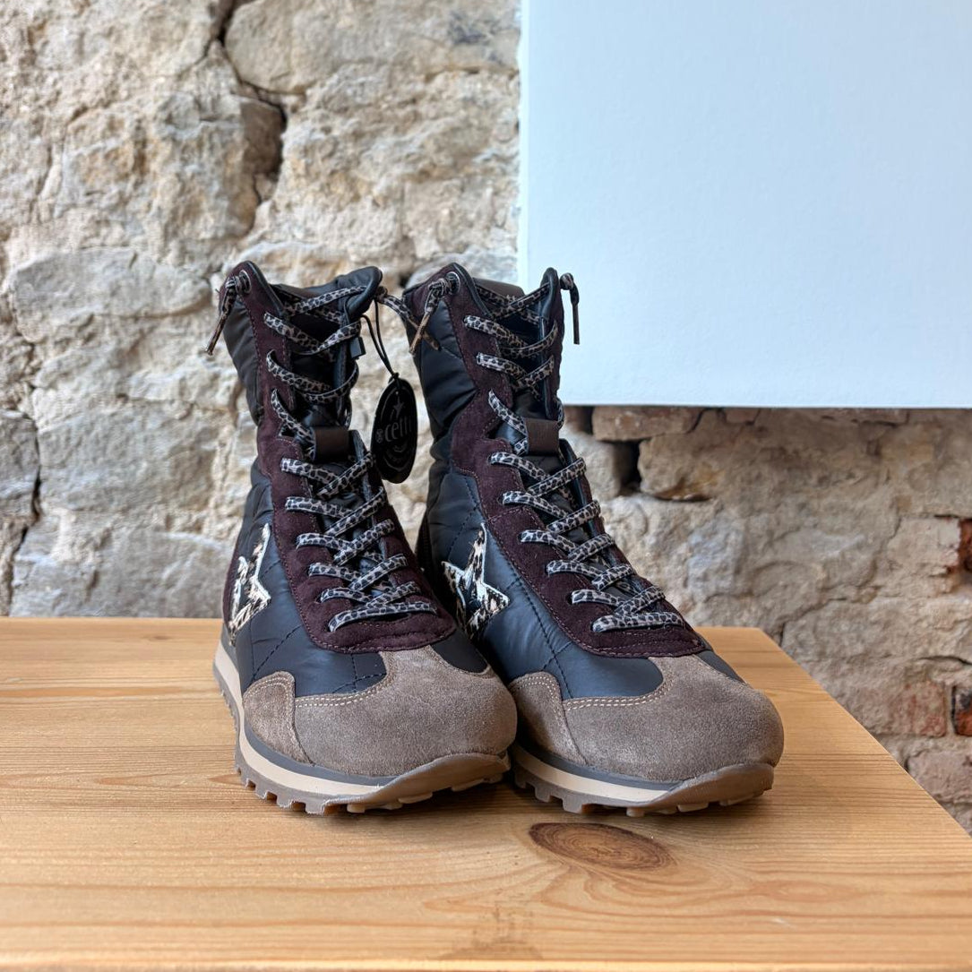 Basket montante CETTI Noir matelassé
