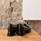 Mocassin Noir à talon