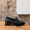 Mocassin Noir à talon