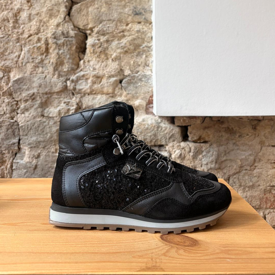 Basket montante CETTI Noir paillettes