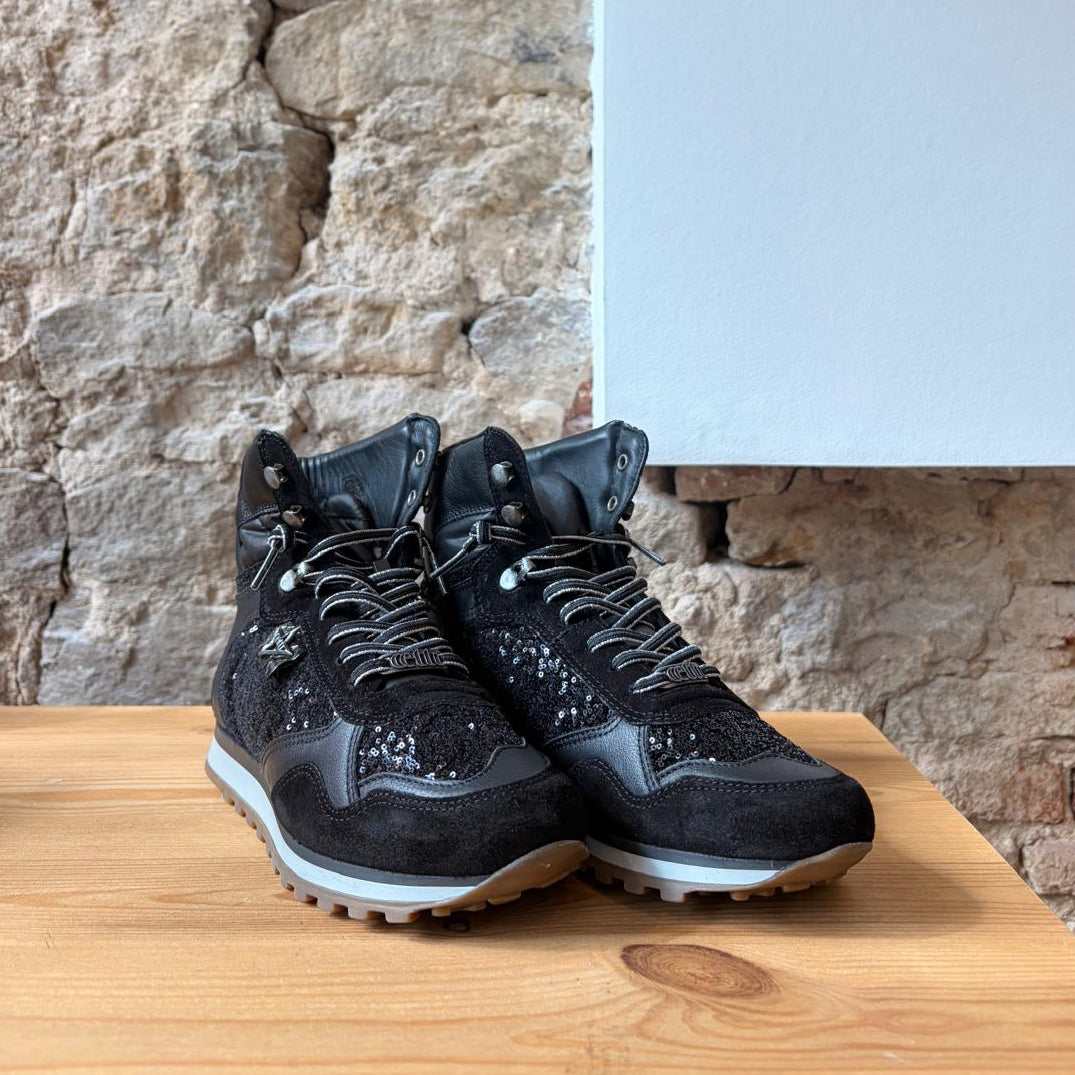 Basket montante CETTI Noir paillettes