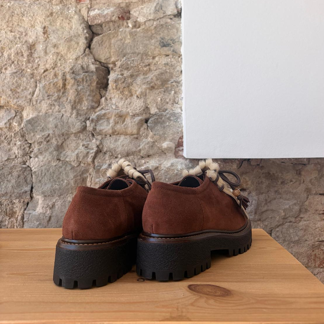 Mocassin à plateforme Marron