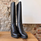 Botte à talon Noir