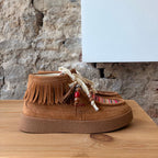 Bottine mocassin Camel