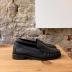 Mocassin en cuir Noir
