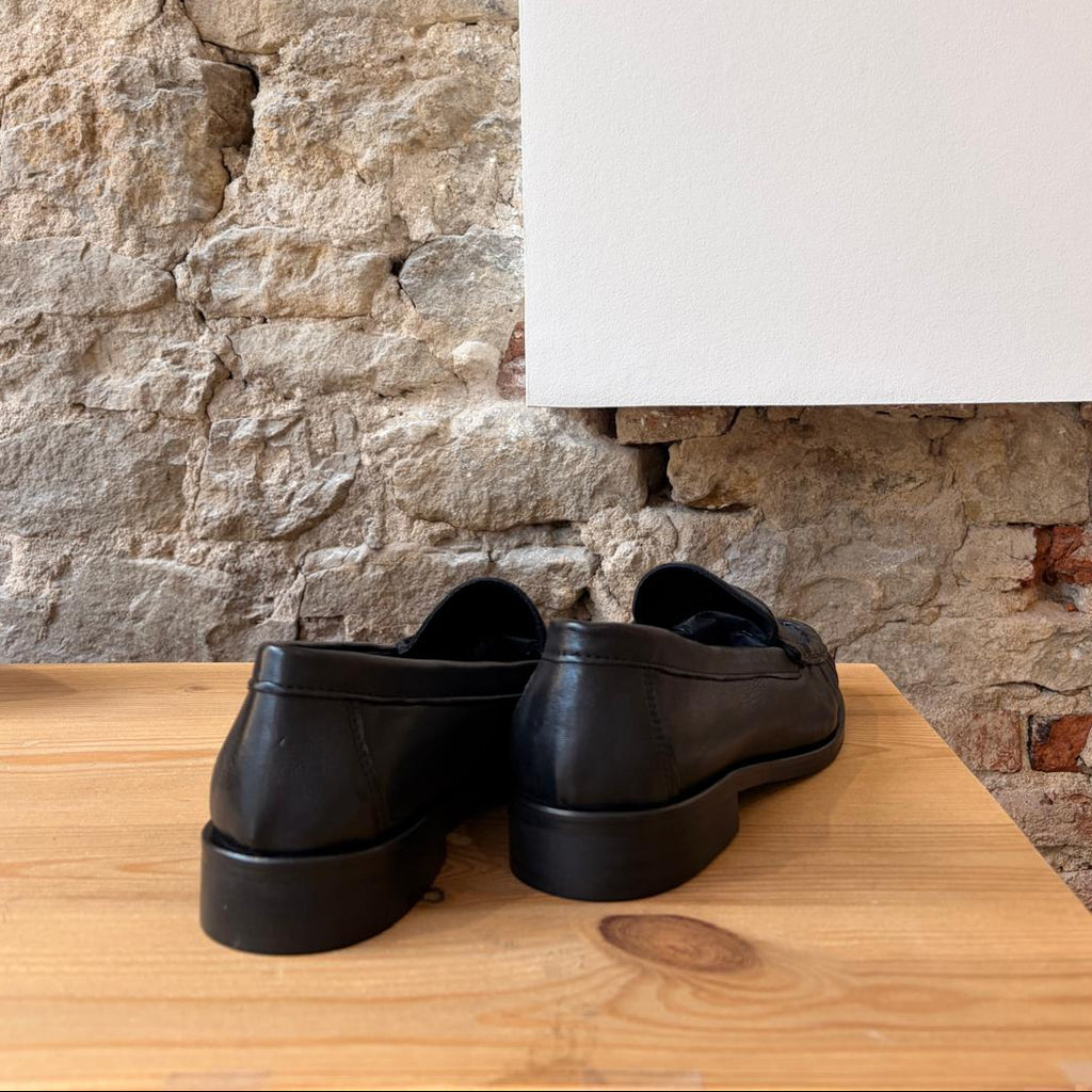 Mocassin en cuir Noir