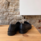 Mocassin en cuir Noir