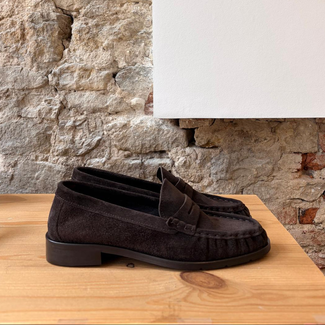 Mocassin en Daim Chocolat