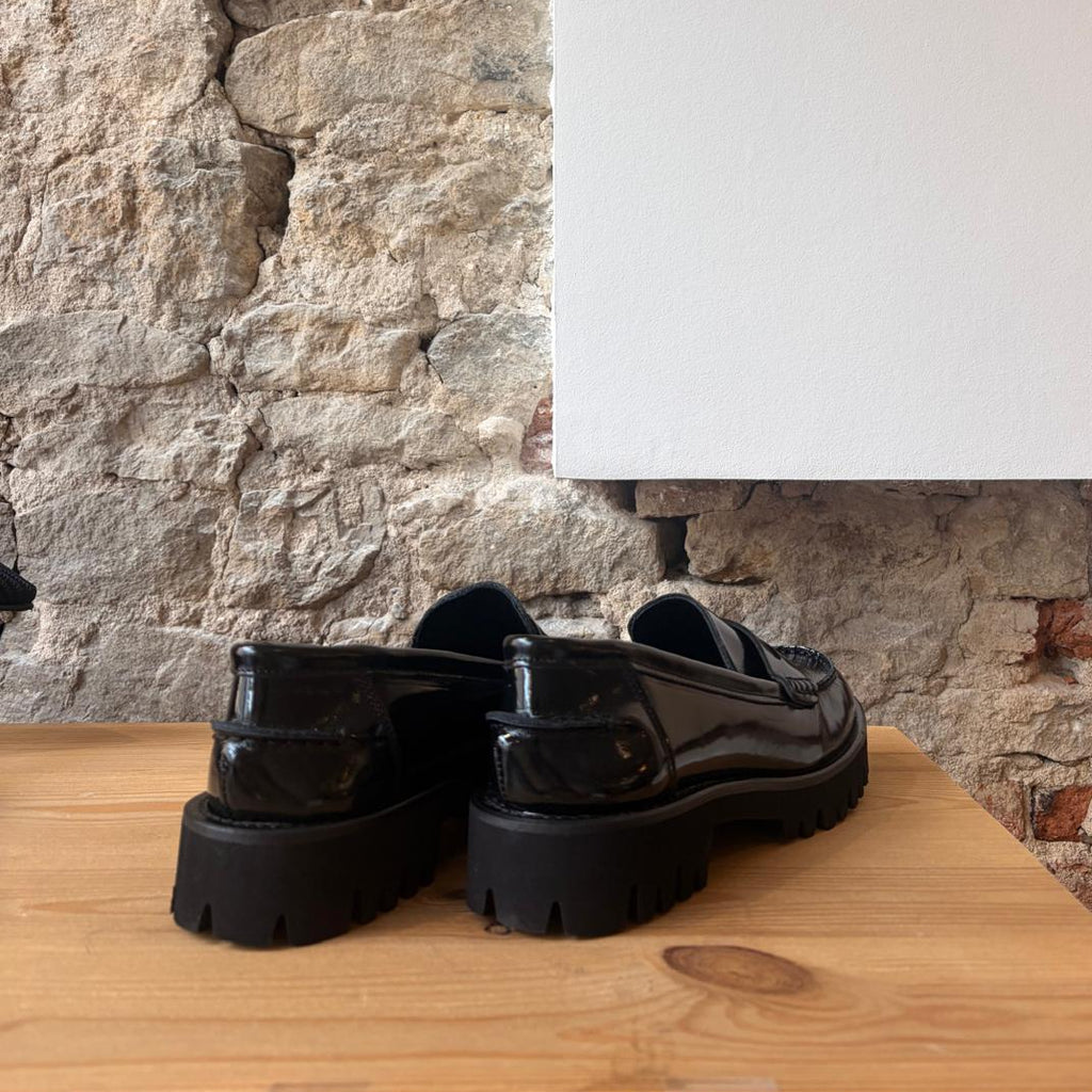 Mocassin Noir Vernis