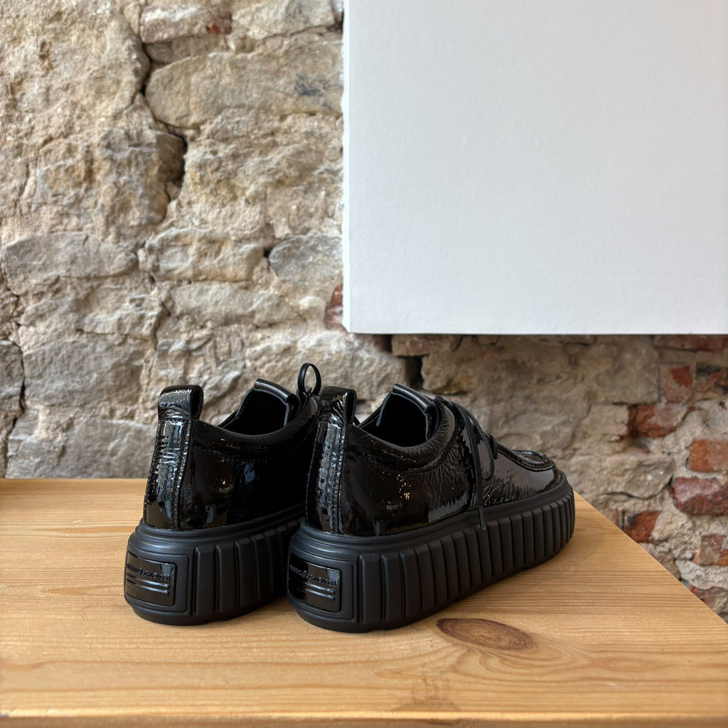 Mocassin noir vernis