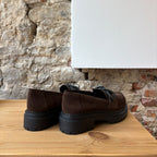 mocassin à boucle marron