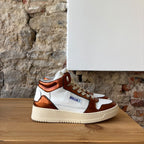basket haute blanc & brique